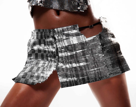 Glitched Mini-Skirt
